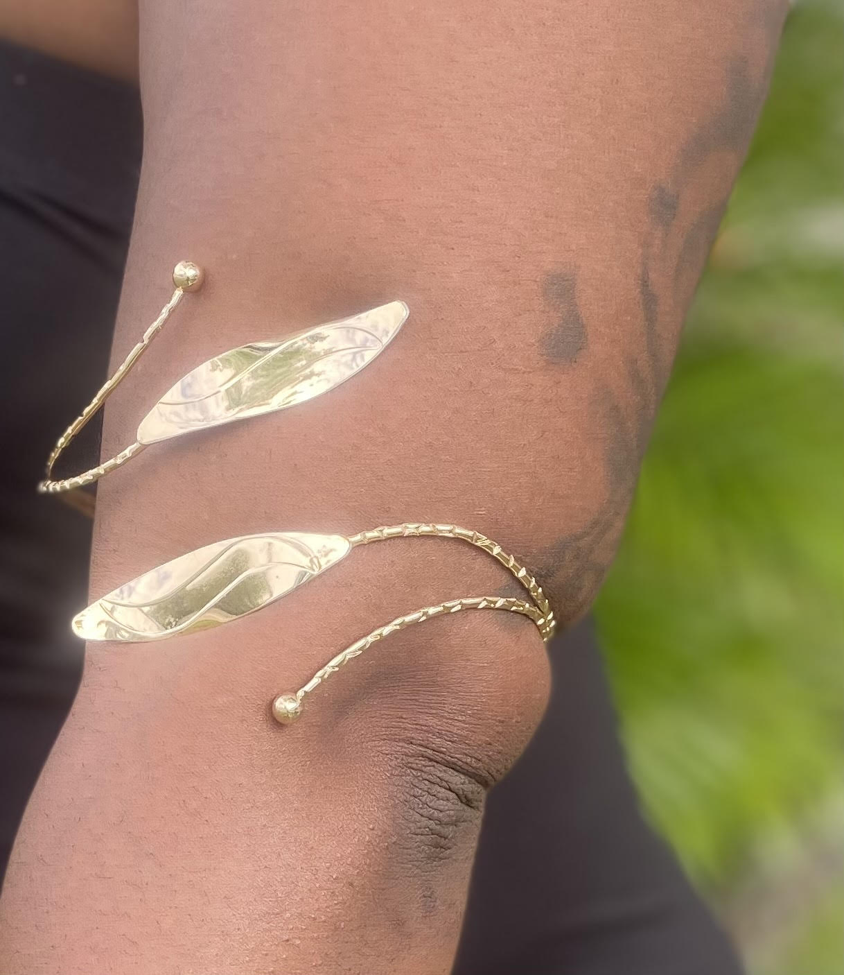 Gold Leaf Upper Arm Cuff