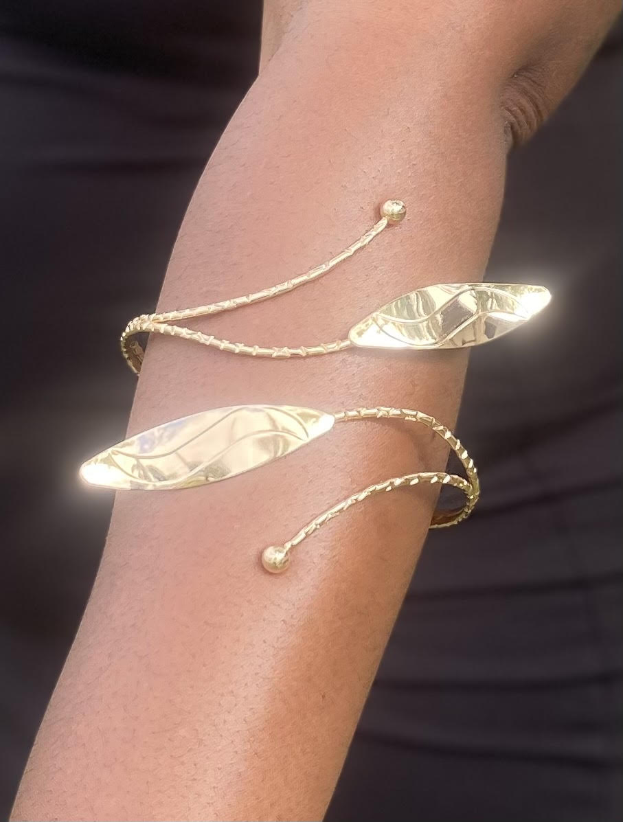Gold Leaf Upper Arm Cuff